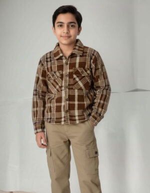 Boys Check Printed Shirt Pants