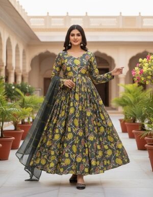 PARTY WEAR GOWN WITH DUPATTA