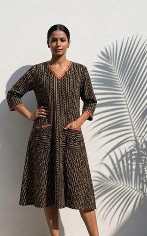pure Cotton Ajrakh One Piece
