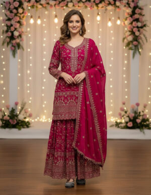 New Embroidery Design Blue Party Wear suit