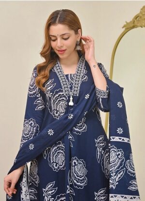 Pure Cotton Kurti, Pant, Dupatta