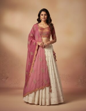 fendy Silk Wedding Wear Lehenga Choli