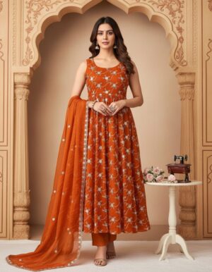 Elegant Ethnic Gown For Festivals
