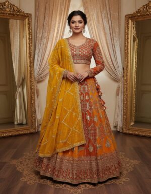 Gorgette Beautiful Designer Lehenga