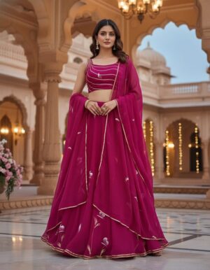 Modern Georgette Lahenga