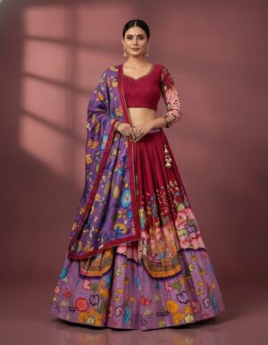 Cotton Kalamkari Print Lehenga