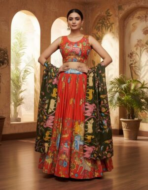 Kalamkari Lehenga