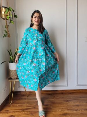 Pure Cotton One Piece With Beautiful Design