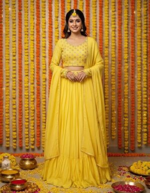 Chinon Sequence Work Lehenga