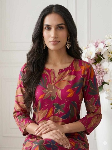 New Casual Wear Pink Dress - Image 5