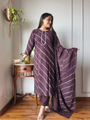 Pure Cotton Kurti, Pant With Dupatta