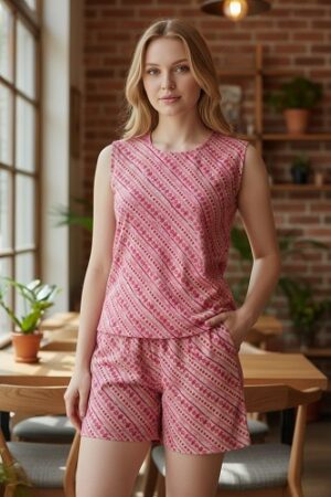 Pure Cotton Shorts Night Suits