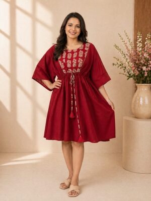 Pure Cotton Short Kaftan