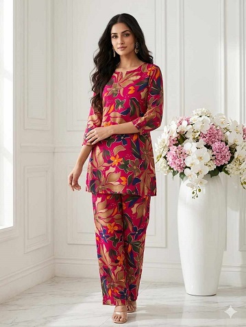 New Casual Wear Pink Dress - Image 6