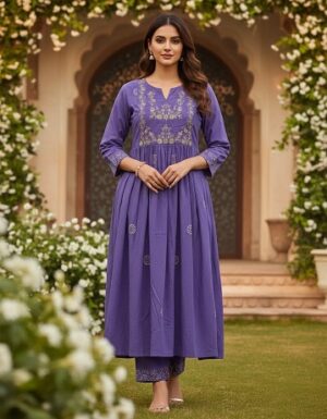 Pure Cotton Kurti Pant With Dupatta