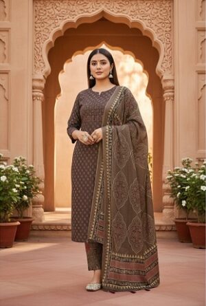 Pure Cotton Kurti Pant With Dupatta