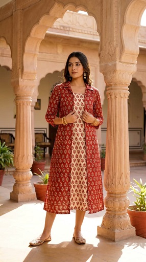 Pure Cotton Midi One Piece With Shrug