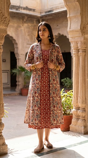 Pure Cotton Midi One Piece With Shrug