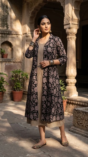 Pure Cotton Midi One Piece With Shrug