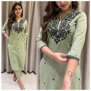 Pure Cotton Kurti With Pant