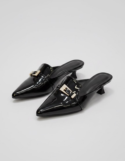 NEW LAUNCH CAPTOES KITTEN HEELS MULES WITH BUCKLE - Image 2