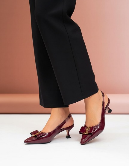 NEW LAUNCH YSL KITTEN HEELS MULES WITH SANDLE