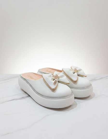 NEW LAUNCH CAPTOES WEDGES MULES WITH BOW - Image 4