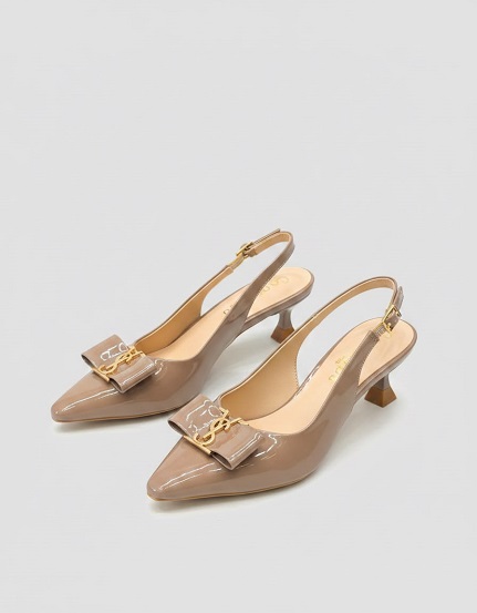NEW LAUNCH YSL KITTEN HEELS MULES WITH SANDLE - Image 2