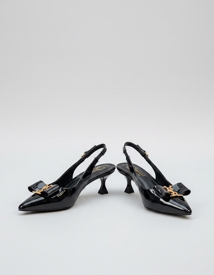 NEW LAUNCH YSL KITTEN HEELS MULES WITH SANDLE - Image 2