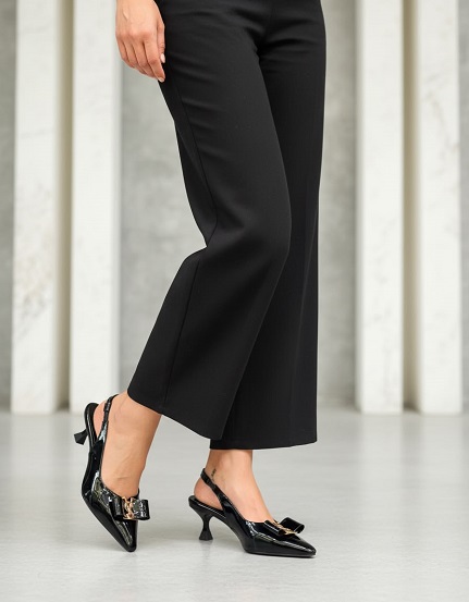 NEW LAUNCH YSL KITTEN HEELS MULES WITH SANDLE
