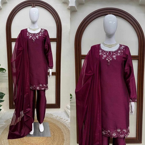 New Classy Tones With Premium Designed Dress - Image 2