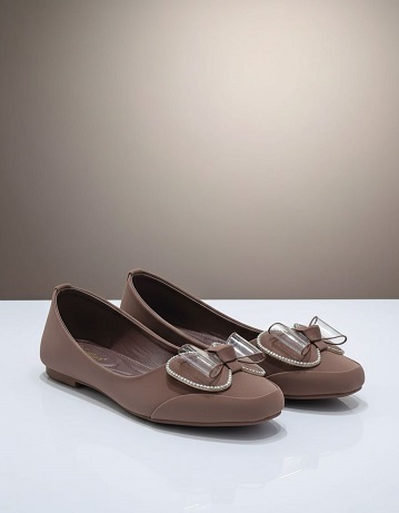 NEW LAUNCH CAPTOES FLATS BELLY WITH BOW - Image 2